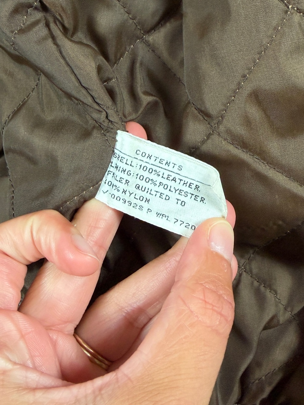Vintage Brown Leather Distressed Patina Flight Bomber Jacket Mens 42 Funnel Neck - Picture 7 of 15